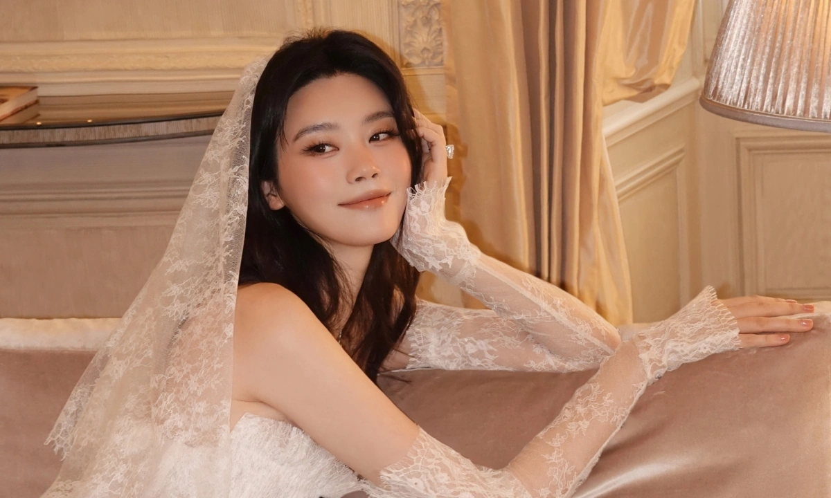 Hề Mộng Dao lộng lẫy trong váy cưới thiết kế Việt, thu hút giới giải trí châu Á - hình ảnh - 789betjl.com